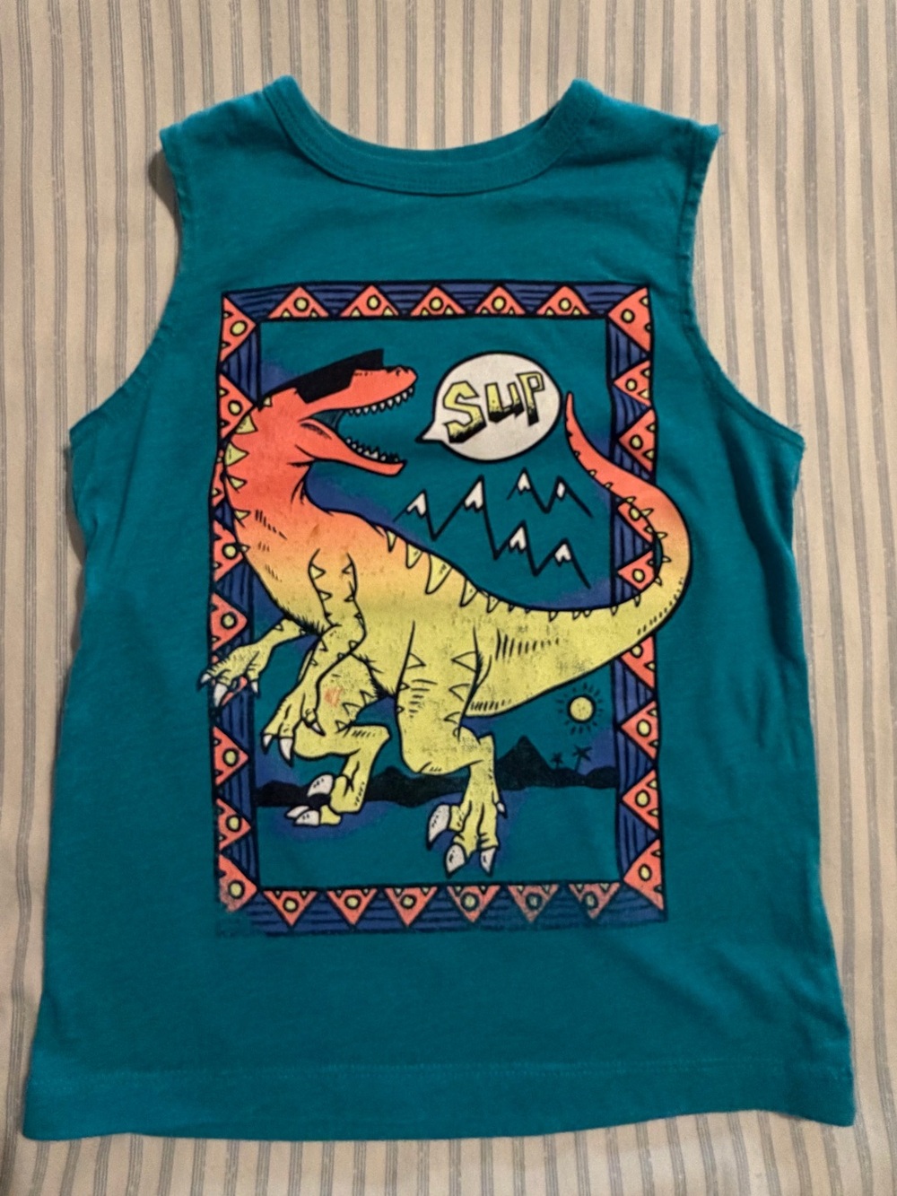 2 for$6✨OshKosh B'gosh Teal Graphic Tank Top, Size 5